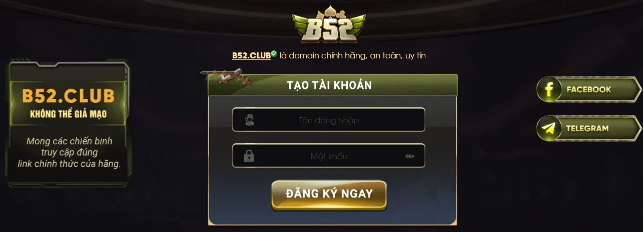 B52 với giao diện thân thiện dễ sử dụng